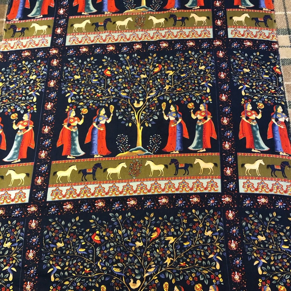 Indian cotton print  Fabric 2.25 yards. New